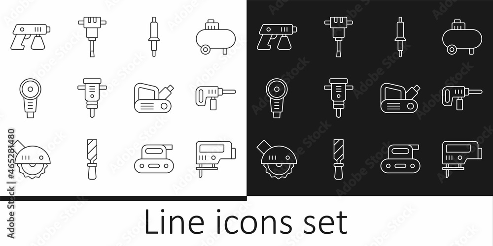Set line Electric jigsaw, drill machine, Soldering iron, Construction ...