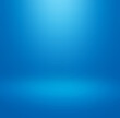 © ANEK - blue gradient abstract background of empty blue room in 3d background with spotlight on stage.