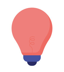 Canvas Print - red light bulb