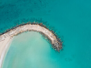 Pier in tropical water