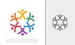 © harika013 - Global Community Logo Icon Elements Template. Community human Logo template vector. Community health care. Abstract Community logo. Social Networking logo designs.