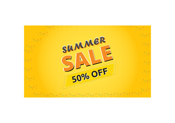 summer sale discount offer ad banner template 