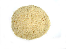 Image of psyllium husk, a cocklebur isolated on white background