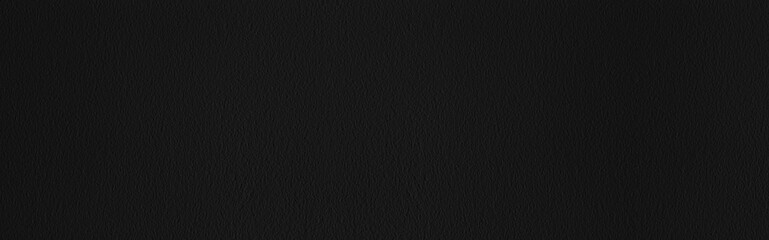 Wall Mural - Panorama of Black paper texture or paper background. Seamless paper for design. Close-up paper texture for background