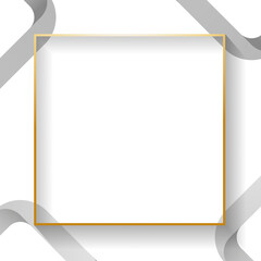 Wall Mural - blank white square abstract frame vector