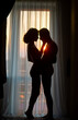 © Volodymyr - Sexy couple in sensual love. Foreplay and love games of sexy couple. Enjoying pleasure.