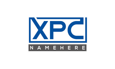 XPC Letters Logo With Rectangle Logo Vector