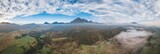 Fototapeta Góry - Aerial view of Mount Barney, Queensland Australia