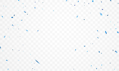 Wall Mural - template for celebration background with confetti and blue ribbon.