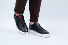 Men's Comfortable Shoes With Natural Material, Men's Sneakers In The Style Of Casual For Every Day Made With Natural Leather