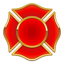 blank fire department logo base red and gold
