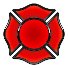 Blank Fire Department Logo Base Red And Black