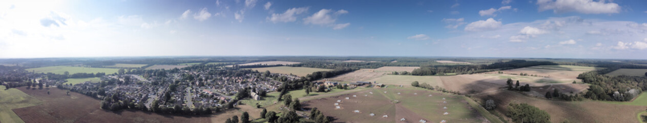 Wall Mural - aerial view of norfolk landscape