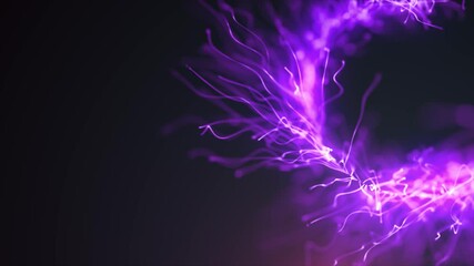 Wall Mural - abstract fluid particles graphic intro background/ 4k animation of an abstract fluid particles backg