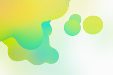 Multicolored Background With Liquid Bubble Shapes. Colorful Liquid Metaballs Background. Flowing Colorful Bubbles.