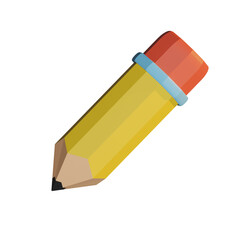3d rendering of pencil icon illustration with school or back to school theme 