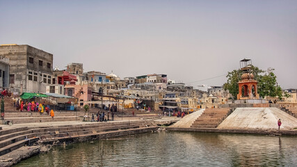 Canvas Print - Udaipur city life in Rajasthan, India