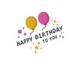 © boedak kreatif - happy birthday celebration greeting card decoration,