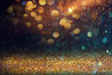 Wall Mural - Abstract glitter light bokeh