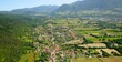 Paysage de l'Ain vu du ciel, France	