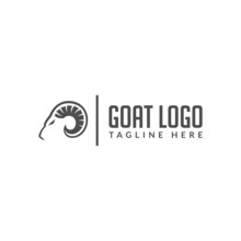 Mountain Goat Logo Design Vector. Logo Template