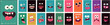 © Molibdenis-Studio - Emotions, cartoon faces, funny monsters. Mega collection of posters. Big Set of vector illustrations. Simple background pictures, perfect for posters, banners, t-shirt print, desktop wallpaper.