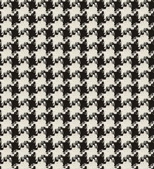 Seamless houndstooth pattern. Crowbar print illustration. 