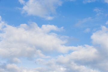 Wall Mural - blue sky with white clouds