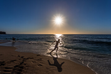 Wall Mural - sunset on the beach