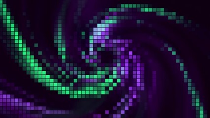 Wall Mural - retro image of rotating colorful spiral. motion. beautiful moving spiral of pixels. pixel image of c