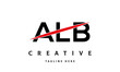 ALB creative three latter logo vector