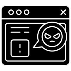 Sticker - Spam Alert solid icon