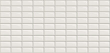 Subway Tile Seamless Rectangular White Background, Vector Illustration.