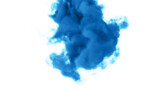 Fototapeta Tęcza - 水中に落とした青のインク、煙