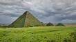 Pyramids in green surroundings