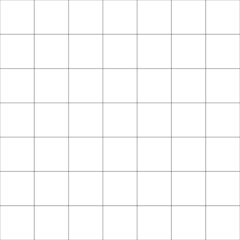 Poster - Black and white grid, mesh. Seamlessly repeatable plotting, graph paper pattern, texture and background