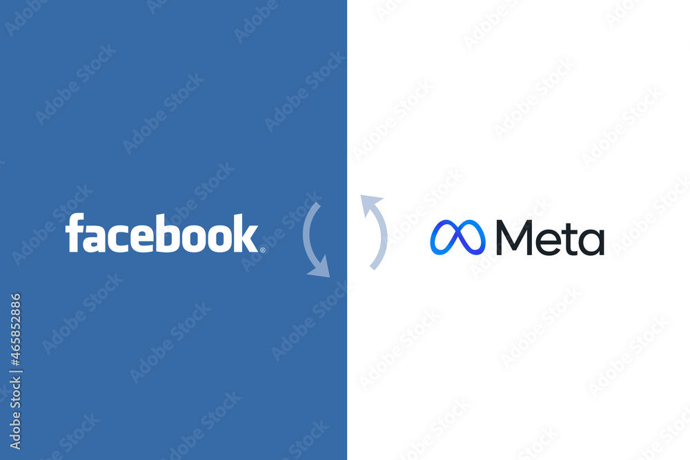 California, United States. Oct 20, 2021: Meta, Facebook rebrand concept ...