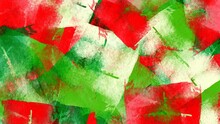 Abstract Background Painting Art With Red, Green And Light Yellow Paint Brush For Halloween Poster, Banner, Website, Card Background