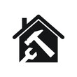 © NUCLEUS - Maintenance house icon design isolated on white background