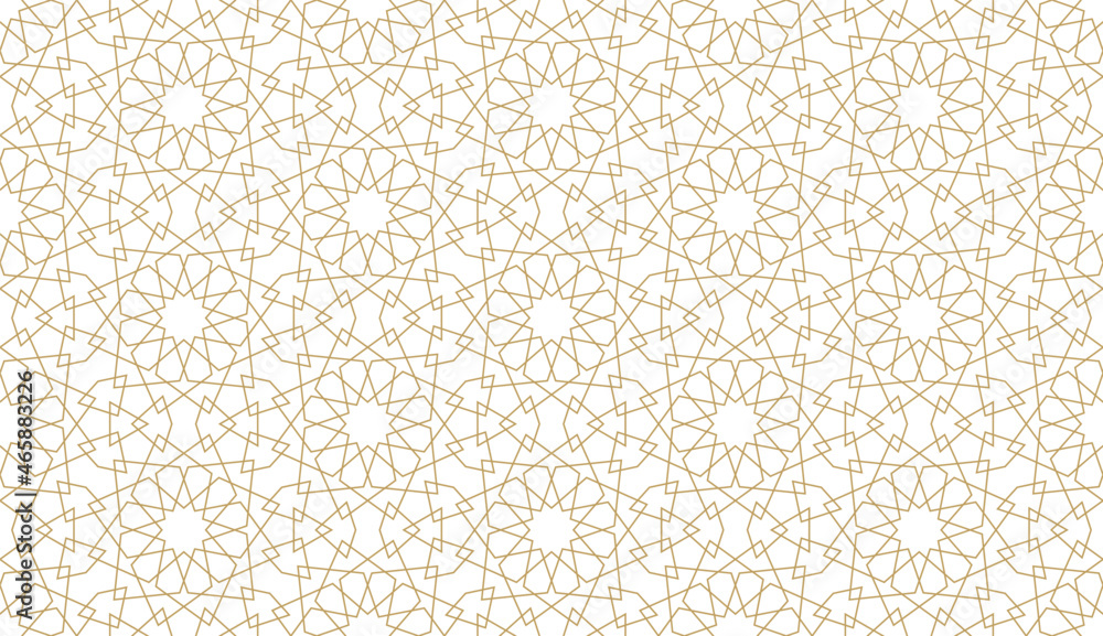 Arab Shape Pattern Seamless geometric pattern in authentic arabian style. Stock Vector ...