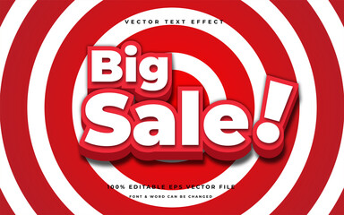 Wall Mural - Big Sale editable text effect