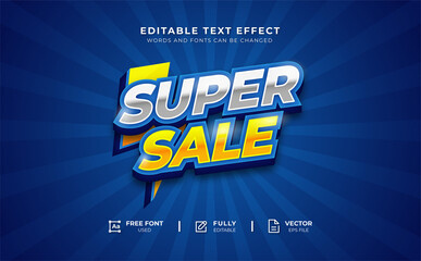 Super Sale Editable Text Effect