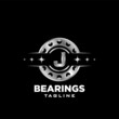 J Letter roller bearing letter logo icon vector emblem