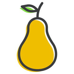 Wall Mural - Pear Icon