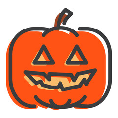 Wall Mural - Pumpkin Icon