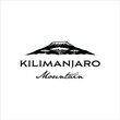 Kilimanjaro mountain logo with classic style design