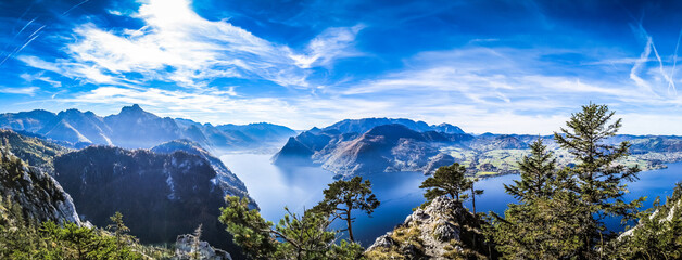 Wall Mural - Traunsee / Traunstein - Panorma - Austria