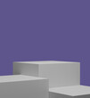 © zalesky - A podium or platform for merchandise and sales. Geometric shapes in 3d render