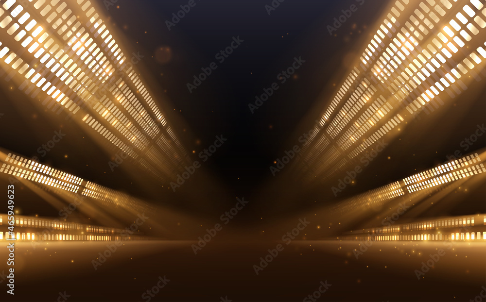 Abstract golden light rays background Stock Vector | Adobe Stock