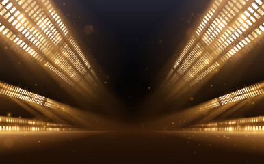 Wall Mural - abstract golden light rays background